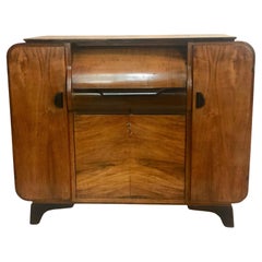 Vintage Gramophone Cabinet designed by Jindrich Halabala 1930's