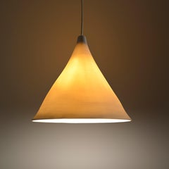Pendentif « Gramophone » : lampe en porcelaine de 7 pouces, céramique faite main, lueur d'ambiance chaleureuse