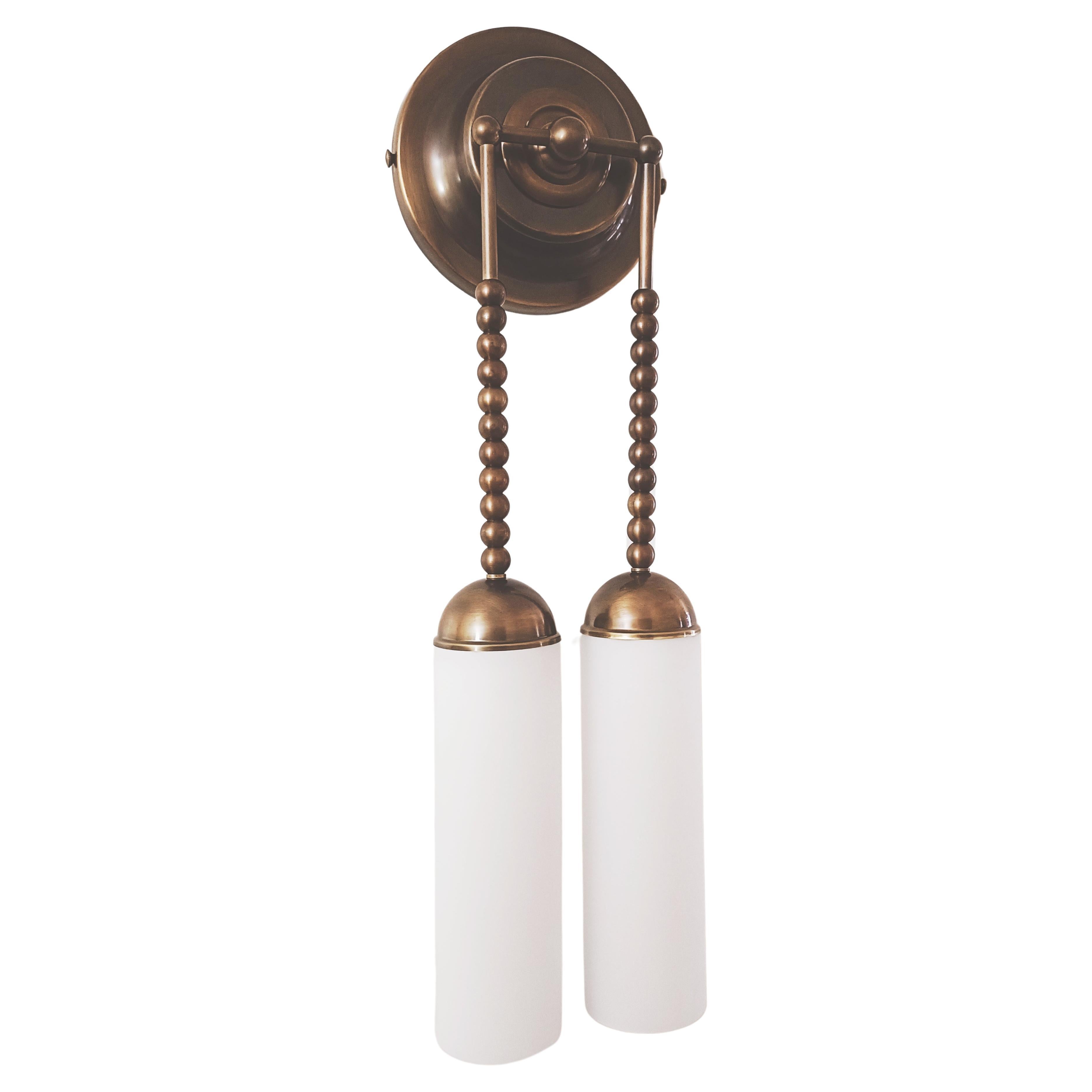 Gran - Set of two large - 69 cm (27 ") -  Brass Double Sconces by Candas Design For Sale