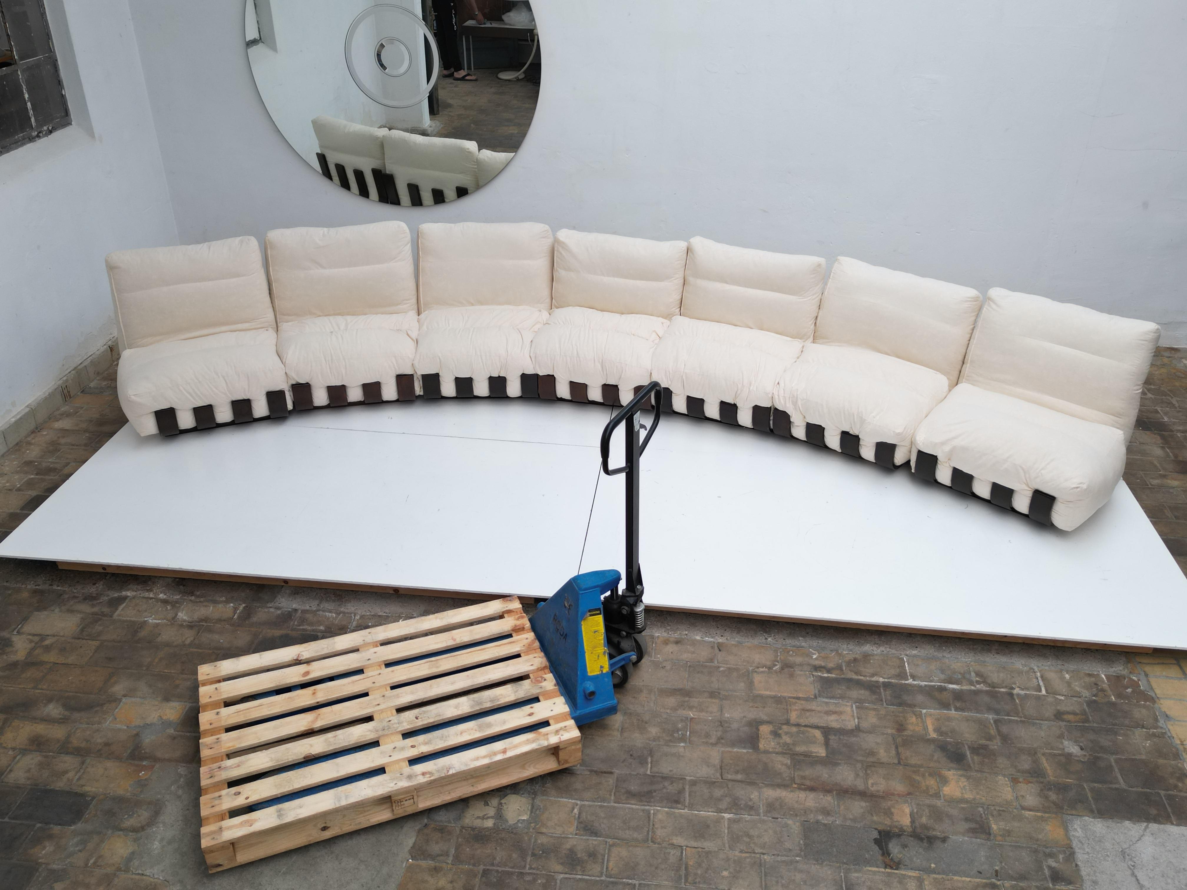 'Gran Visir' Modular Sofa by Luciano Frigerio Italy 1971 Choose Your Own Fabric For Sale 8