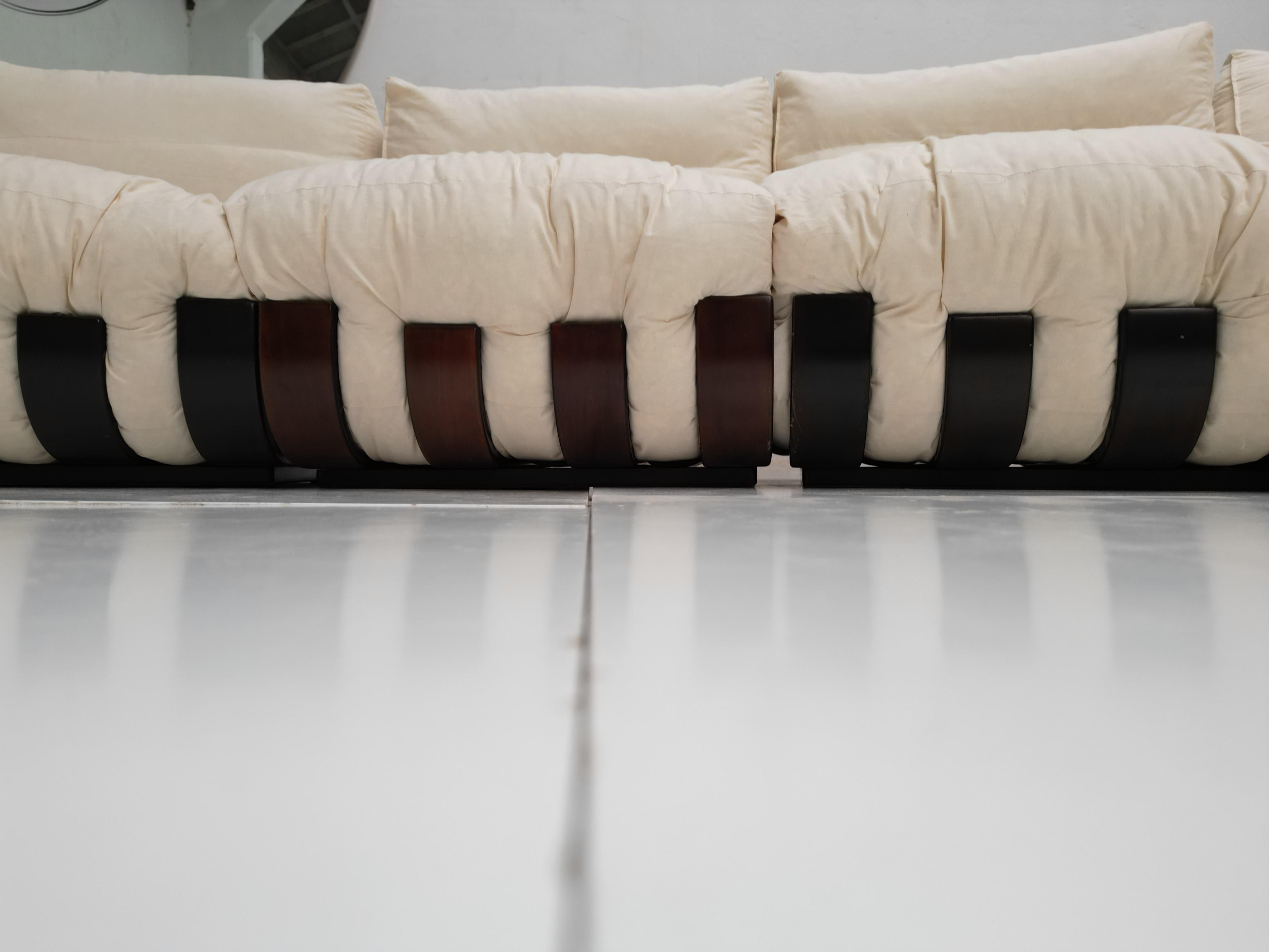 'Gran Visir' Modular Sofa by Luciano Frigerio Italy 1971 Choose Your Own Fabric For Sale 9