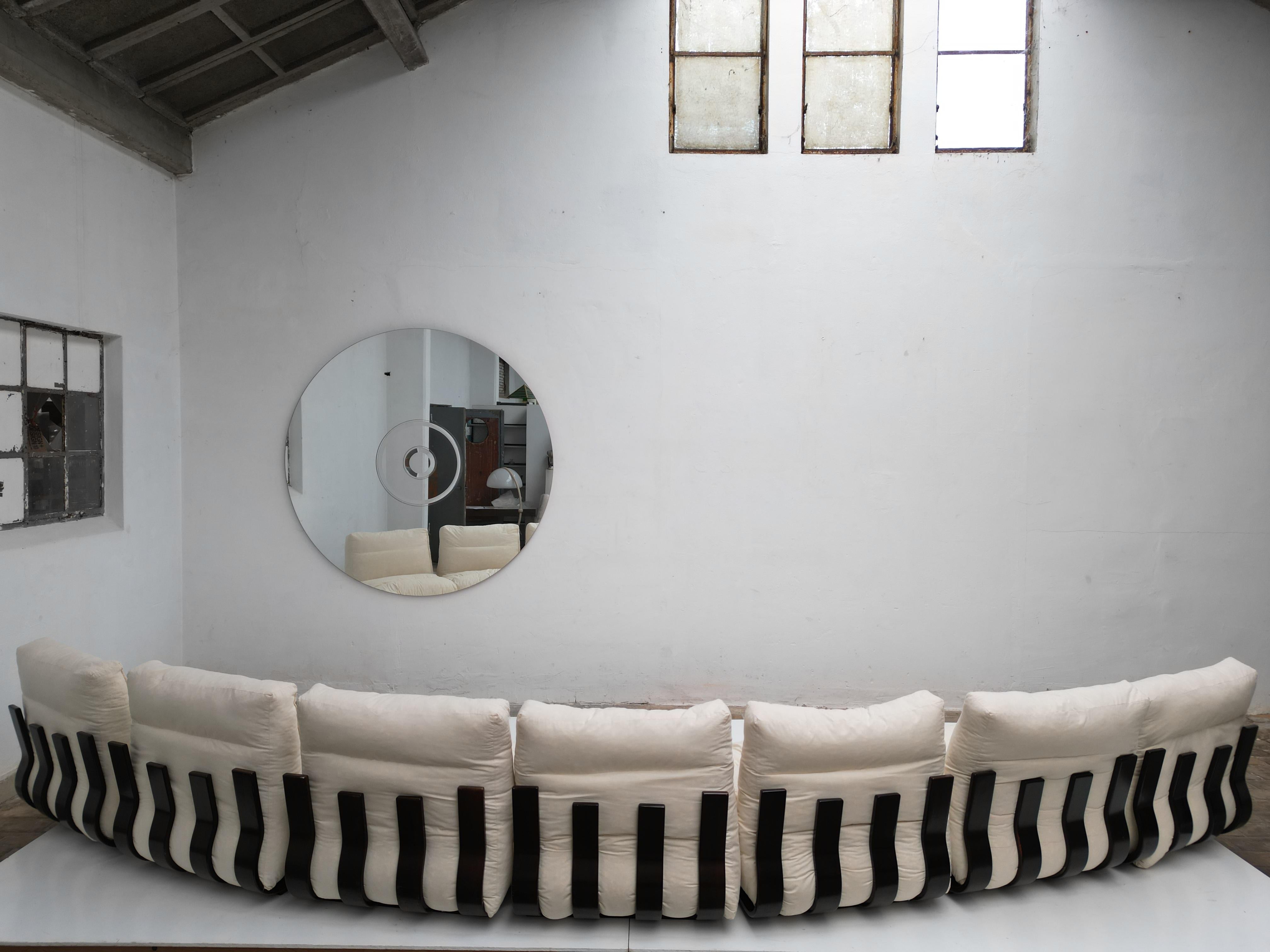 Cotton 'Gran Visir' Modular Sofa by Luciano Frigerio Italy 1971 Choose Your Own Fabric For Sale