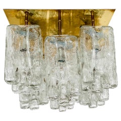 Granada Ice Glass Flush Light by J.T. Kalmar