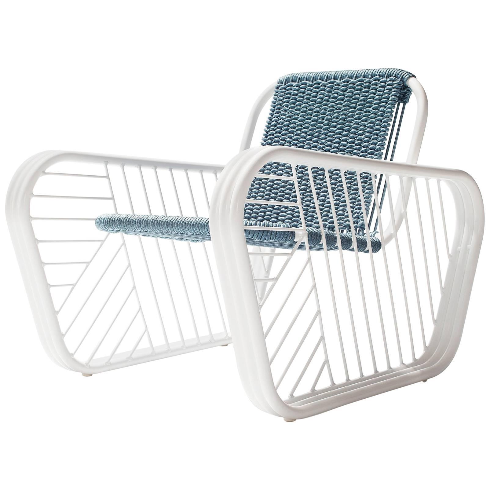 Granada Outdoor Club Chair with Hand Woven Rope Seat 2018 by Post & Gleam im Angebot