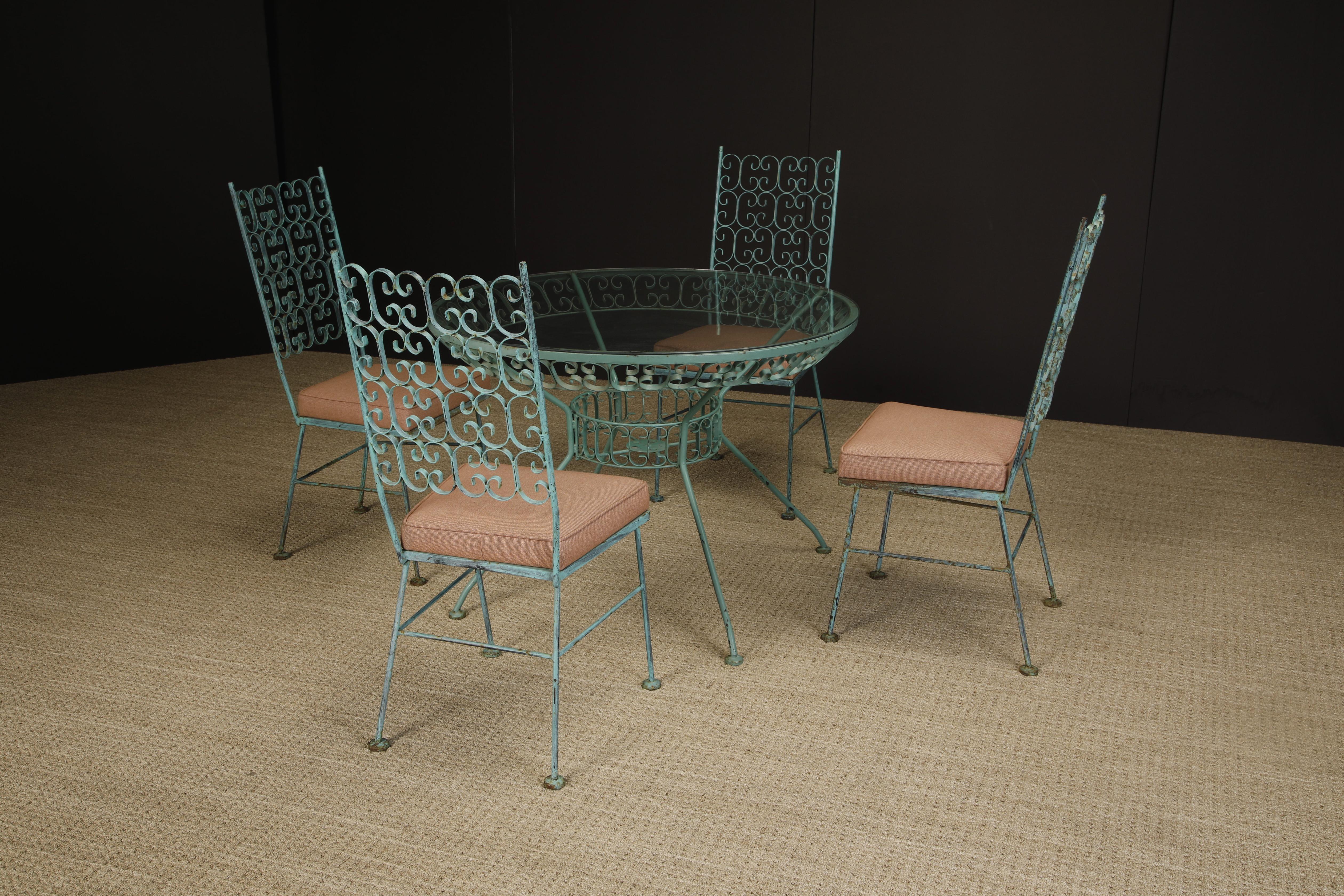 American 'Granada' Patio Dining Set by Arthur Umanoff for Shaver-Howard, circa 1960s For Sale