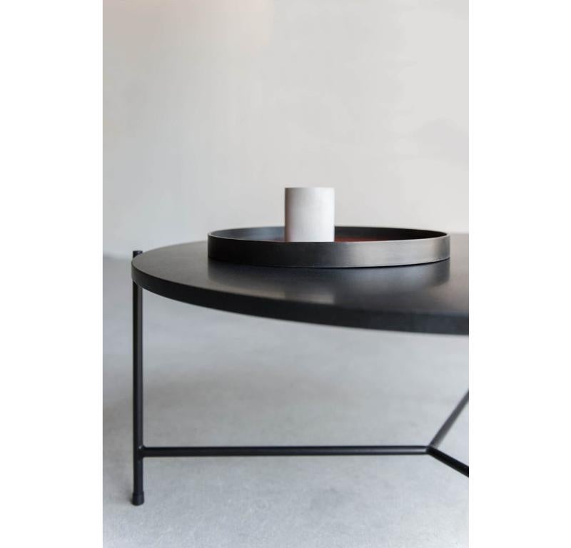 Hand-Crafted Granada Round Coffee Table by Croft House For Sale