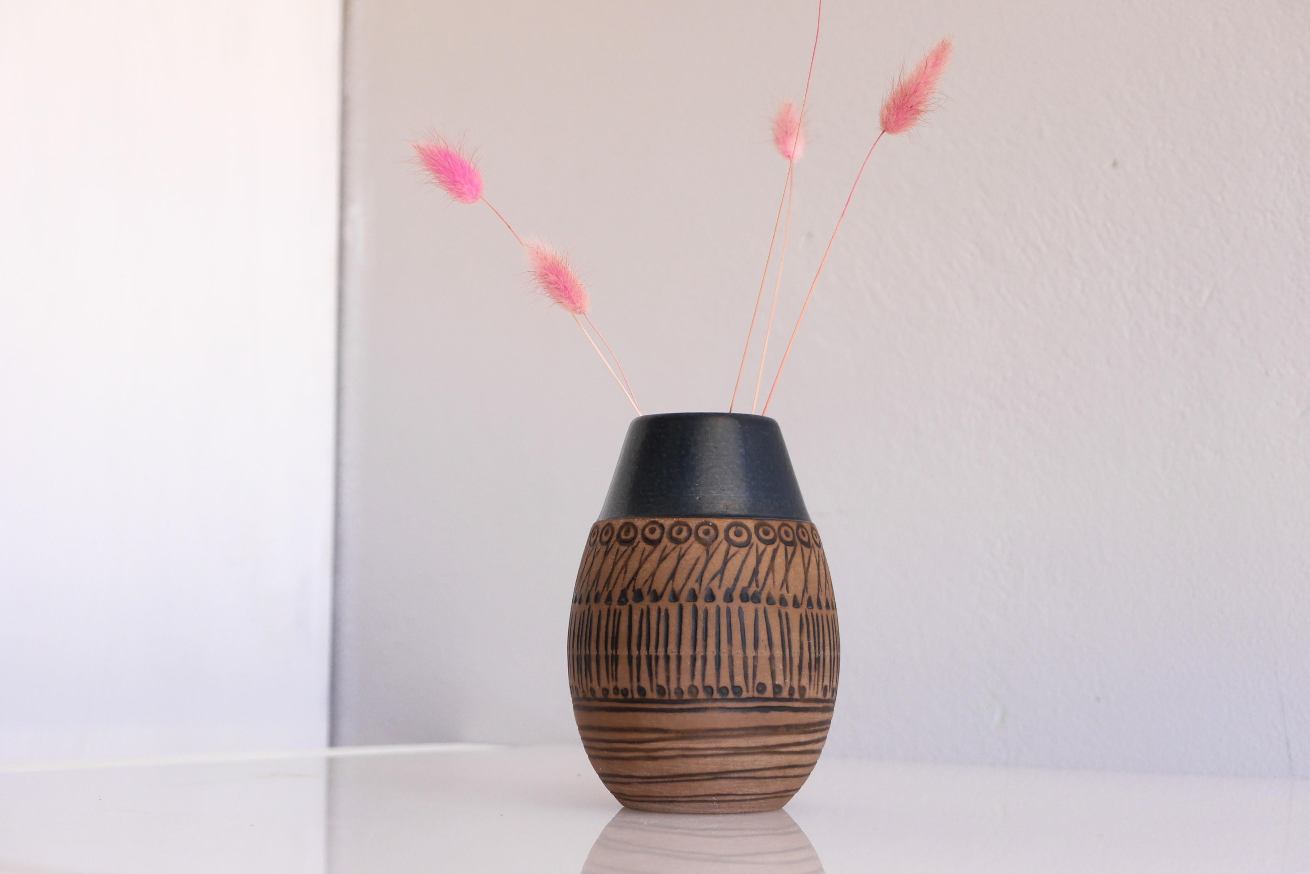Late 20th Century 'Granada' vase by Lisa Larson for Gustavsberg, Sweden.
