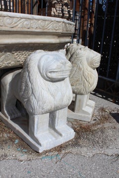 Granadas' Alhambra Lion Fountain Hand Carved in Aged Macael Marble