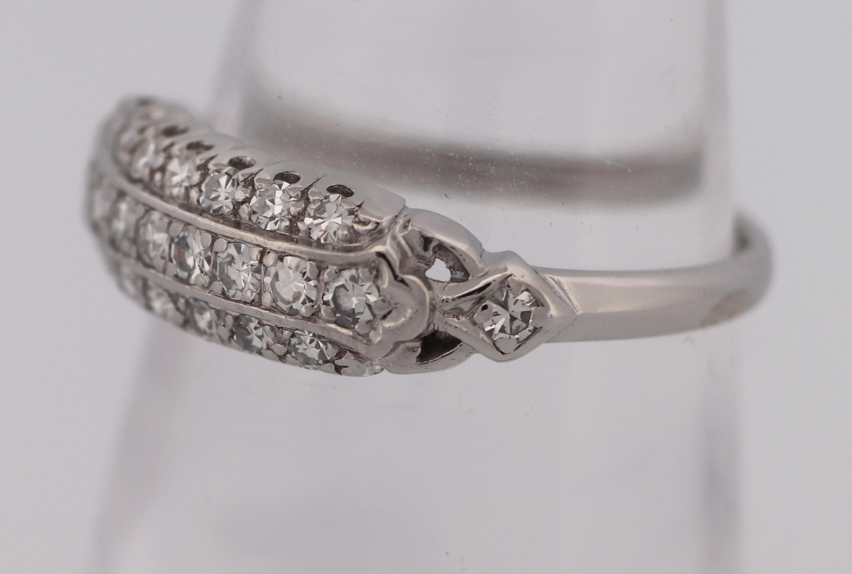 Granat Brothers Diamant-Ring aus Platin für Damen oder Herren im Angebot