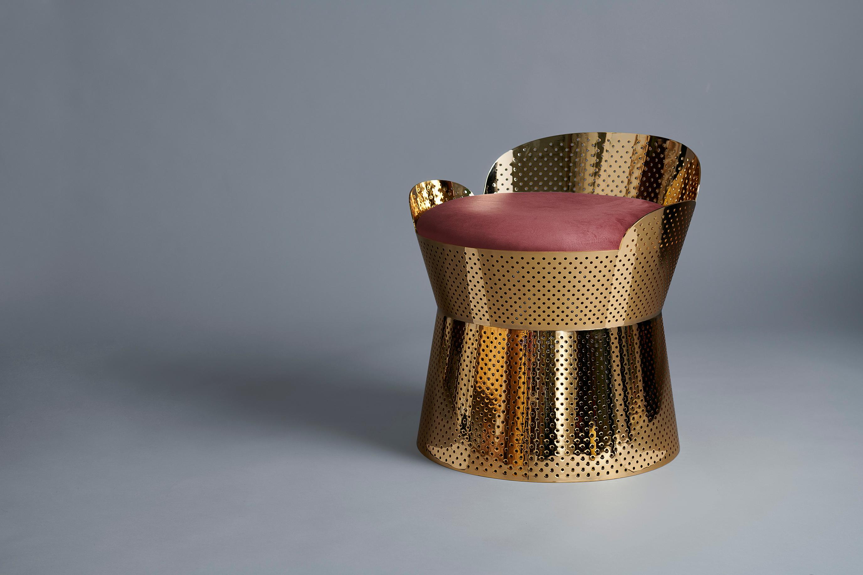 Modern Granate Juliette Chair by Nika Zupanc