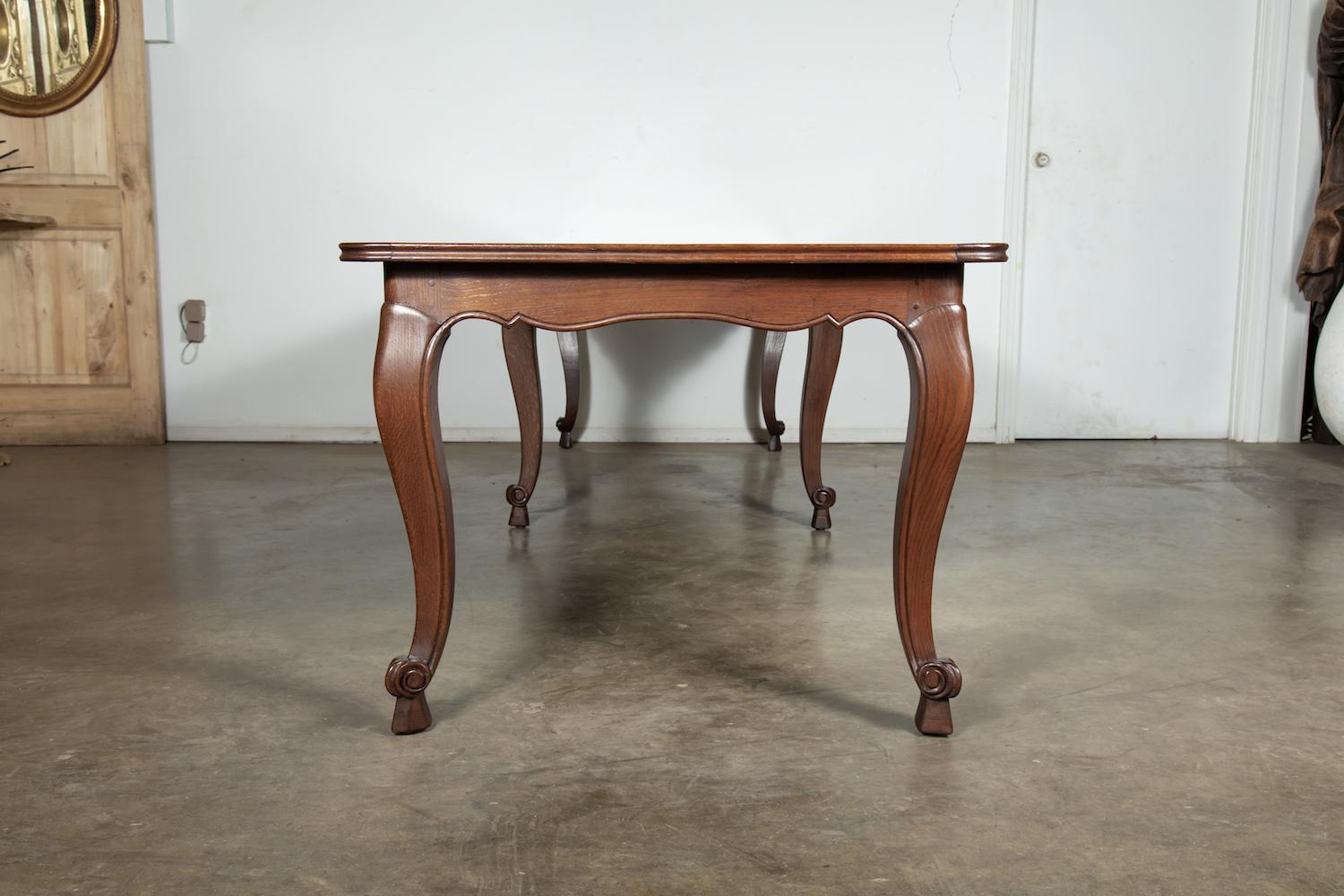 Grand 11 Foot Louis XV Country French Chateau Dining Table with Parquet Top 4