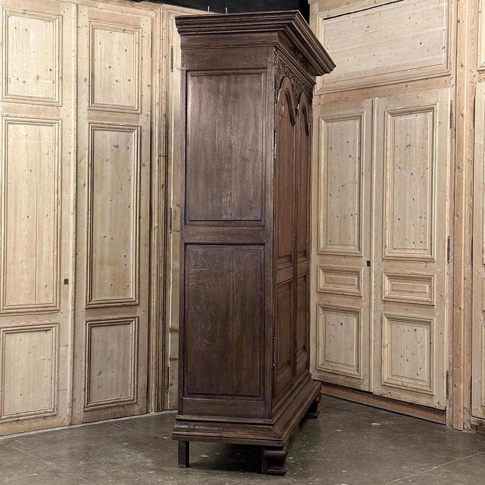 Grand 18th Century Country French Louis XIV Armoire For Sale 7