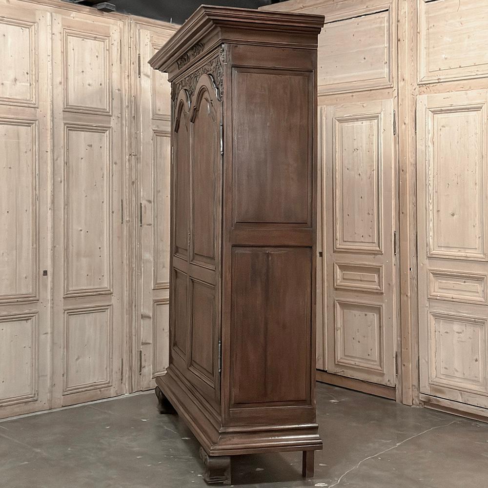 Grand 18th Century Country French Louis XIV Armoire For Sale 10
