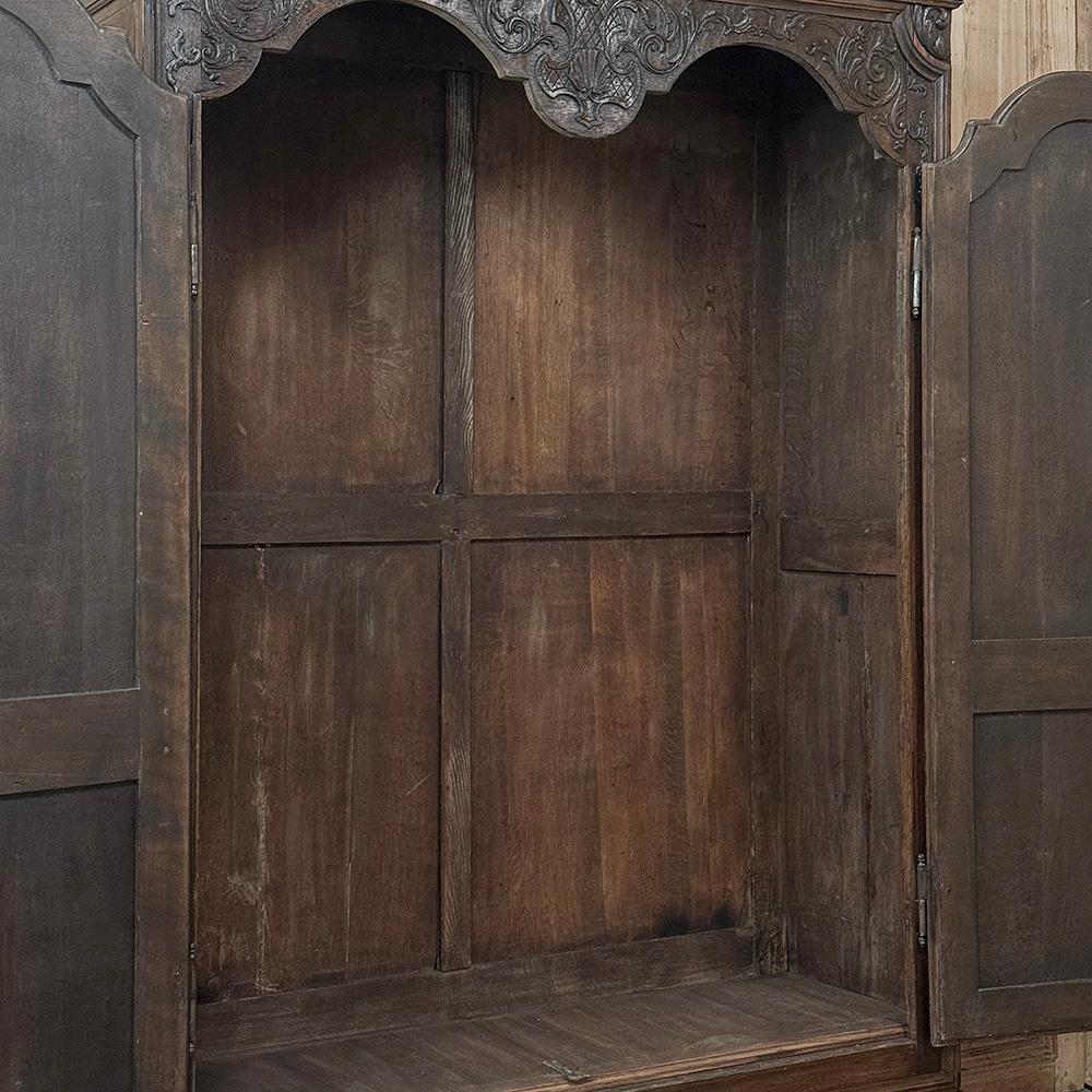 Grand 18th Century Country French Louis XIV Armoire For Sale 12