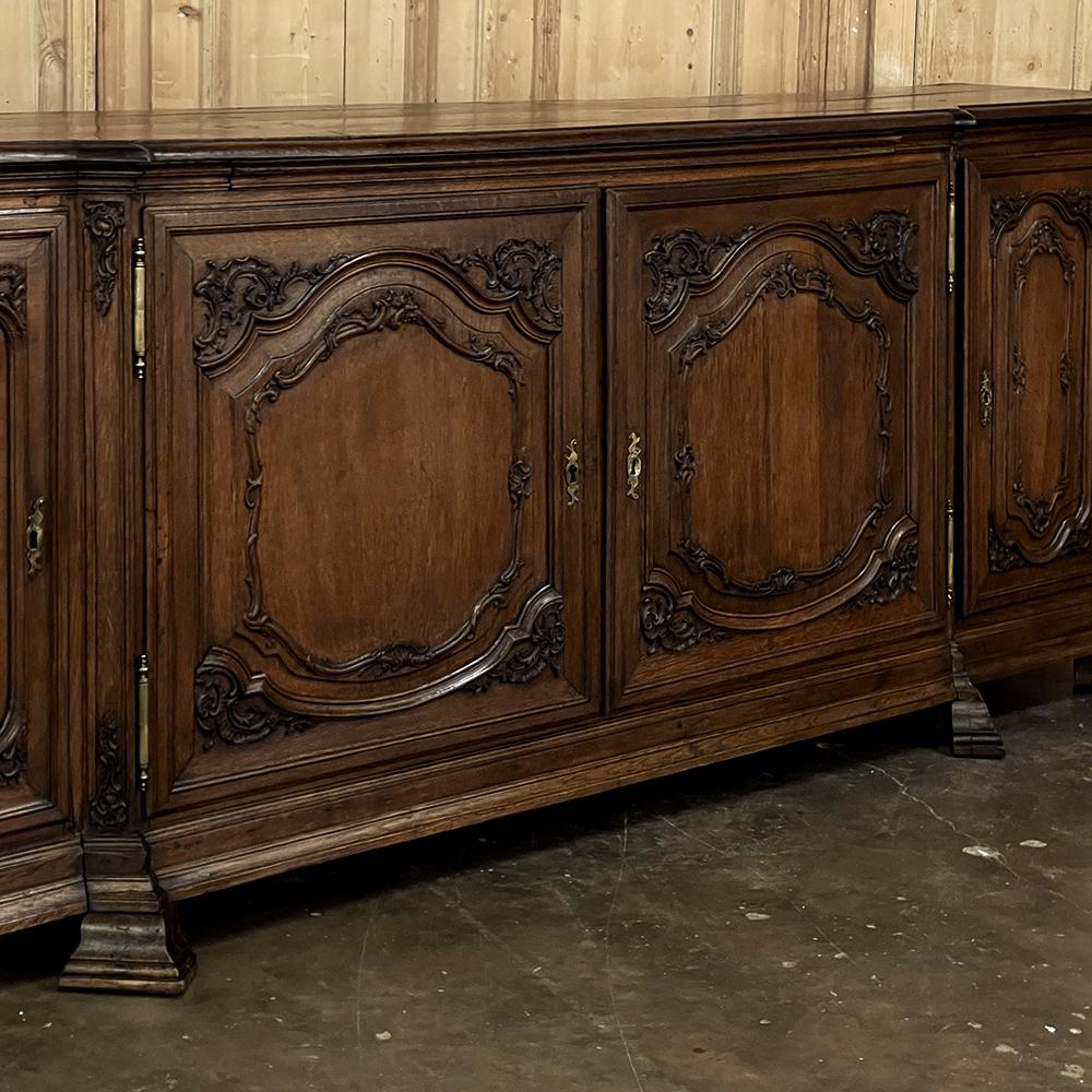 Grand 18th Century French Louis XIV Step-Front Buffet For Sale 9