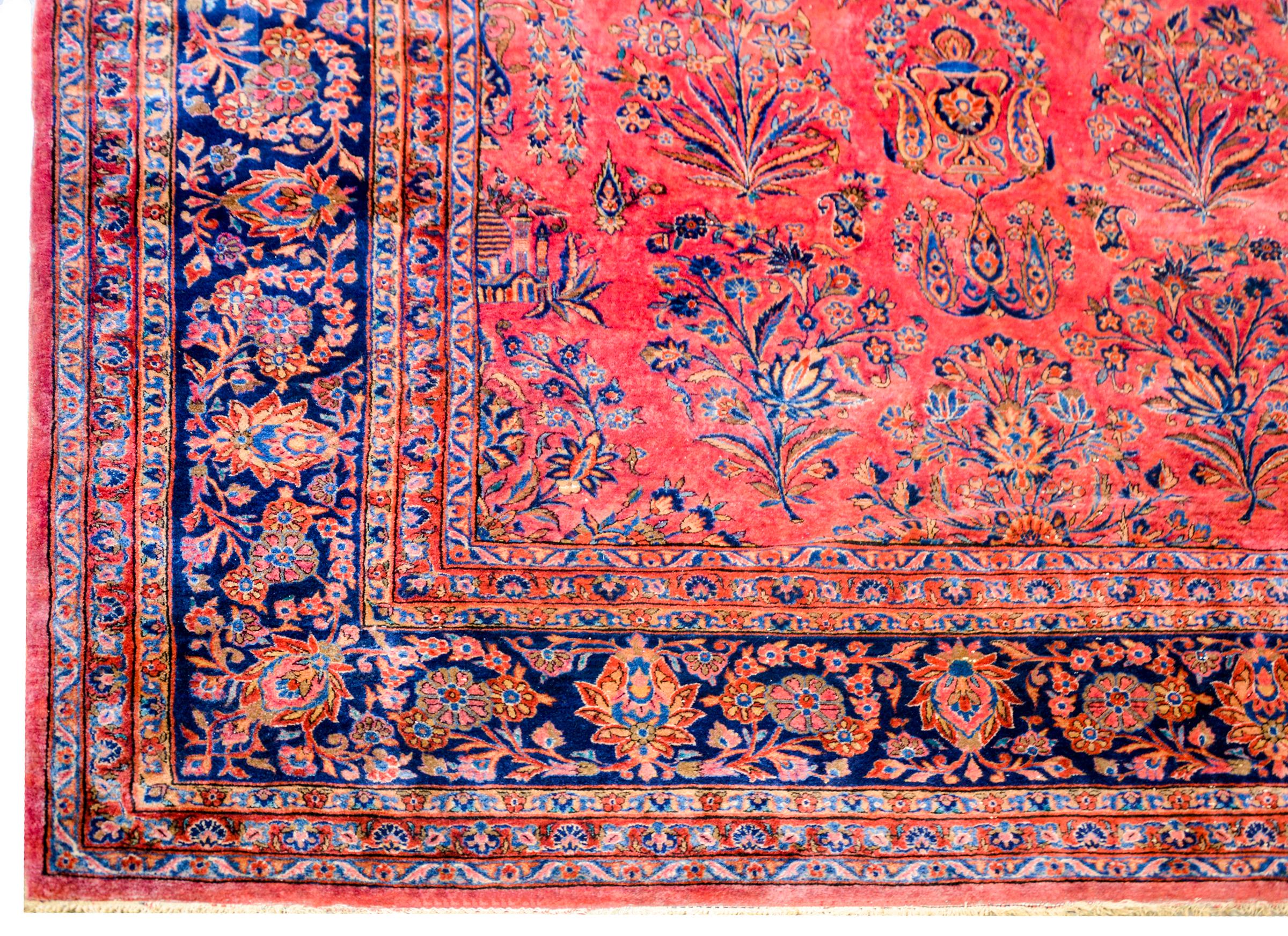 Grand 1920 Persian Kashan Rug For Sale 1