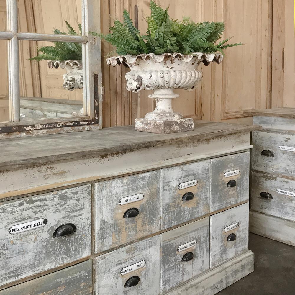 Grand 19th Century Apothecary Store Counter In Good Condition In Dallas, TX