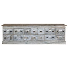 Antique Grand 19th Century Apothecary Store Counter