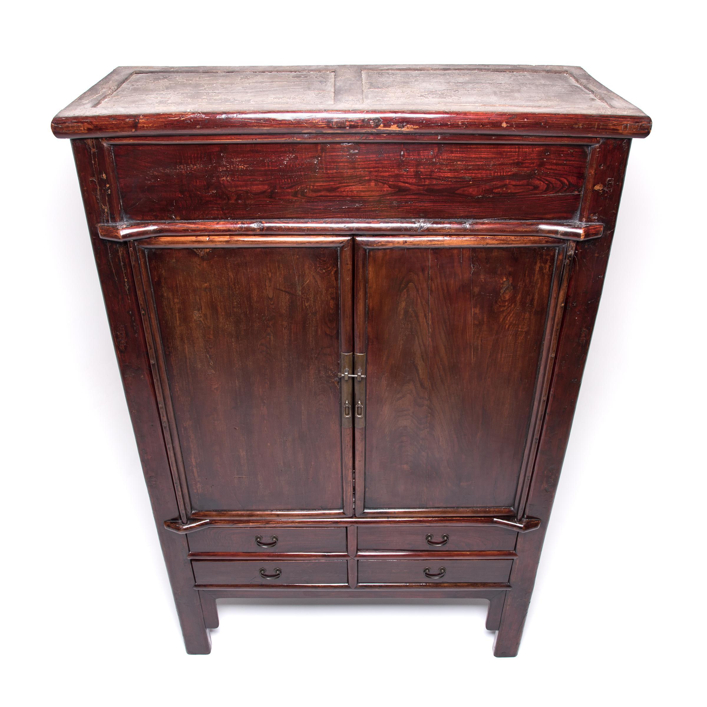 19th Century Grand Chinese Two-Door Cabinet, c. 1800 For Sale