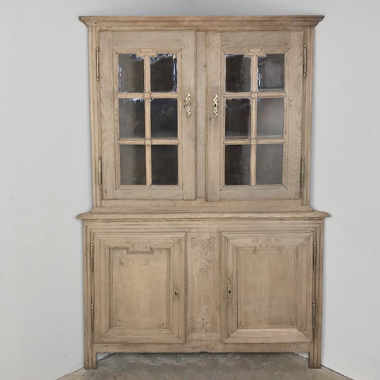 Grand 19th Century Country French Louis Xvi Corner Cabinet Im