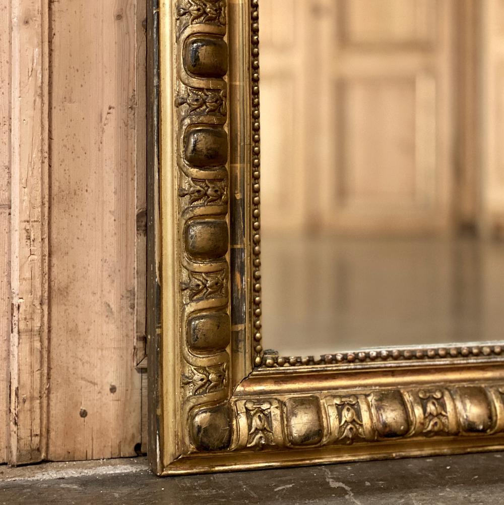 Grand 19th Century French Louis XIV Gilded Mirror 7