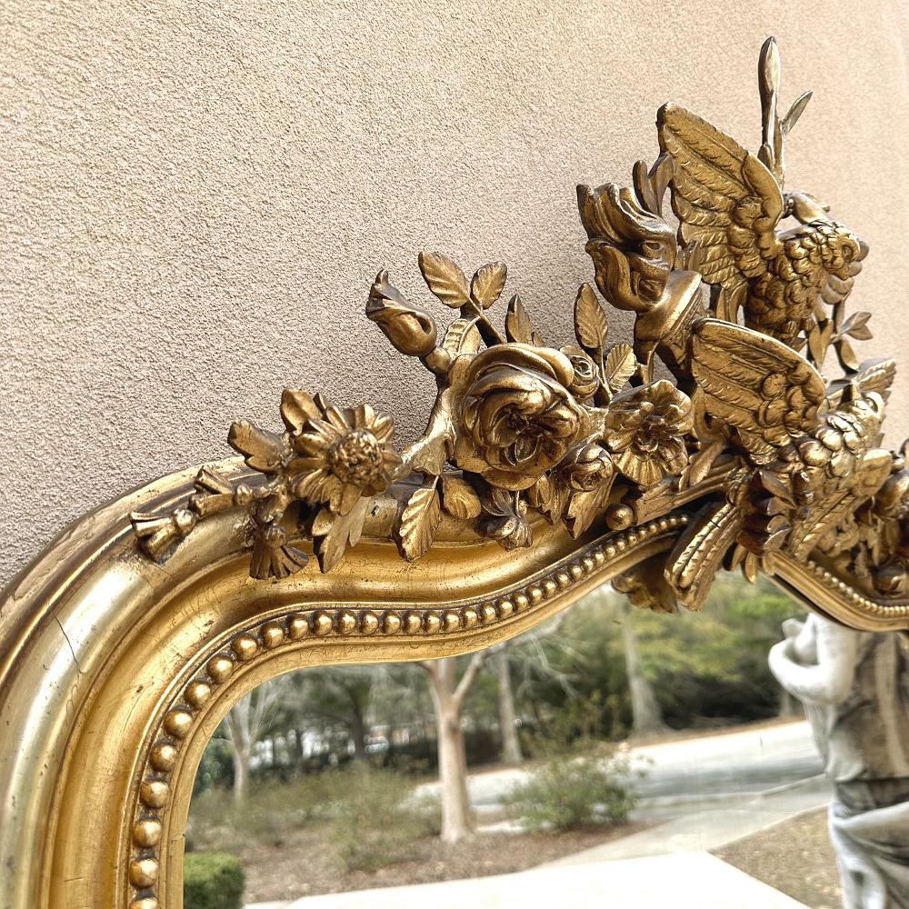 Grand 19. Jahrhundert Französisch Louis XVI vergoldeten Spiegel im Angebot 6