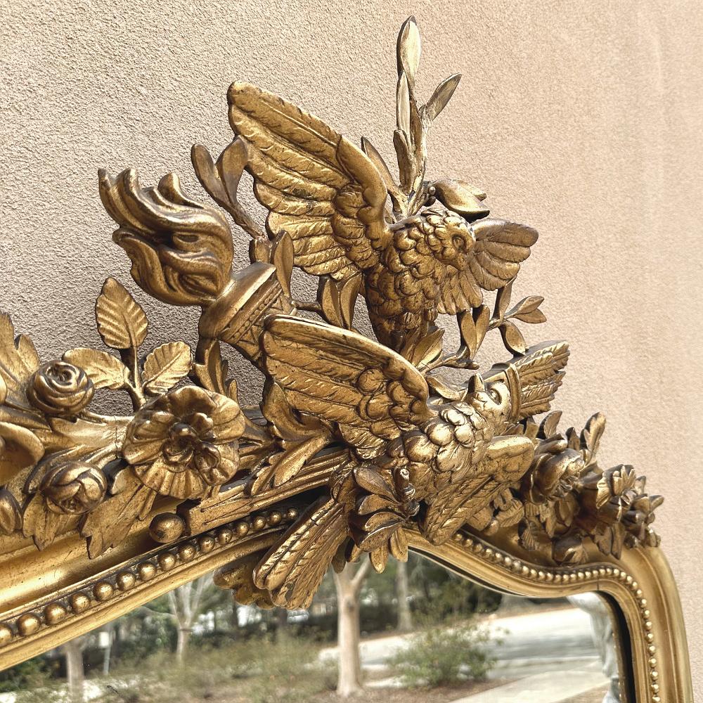 Grand 19. Jahrhundert Französisch Louis XVI vergoldeten Spiegel im Angebot 7