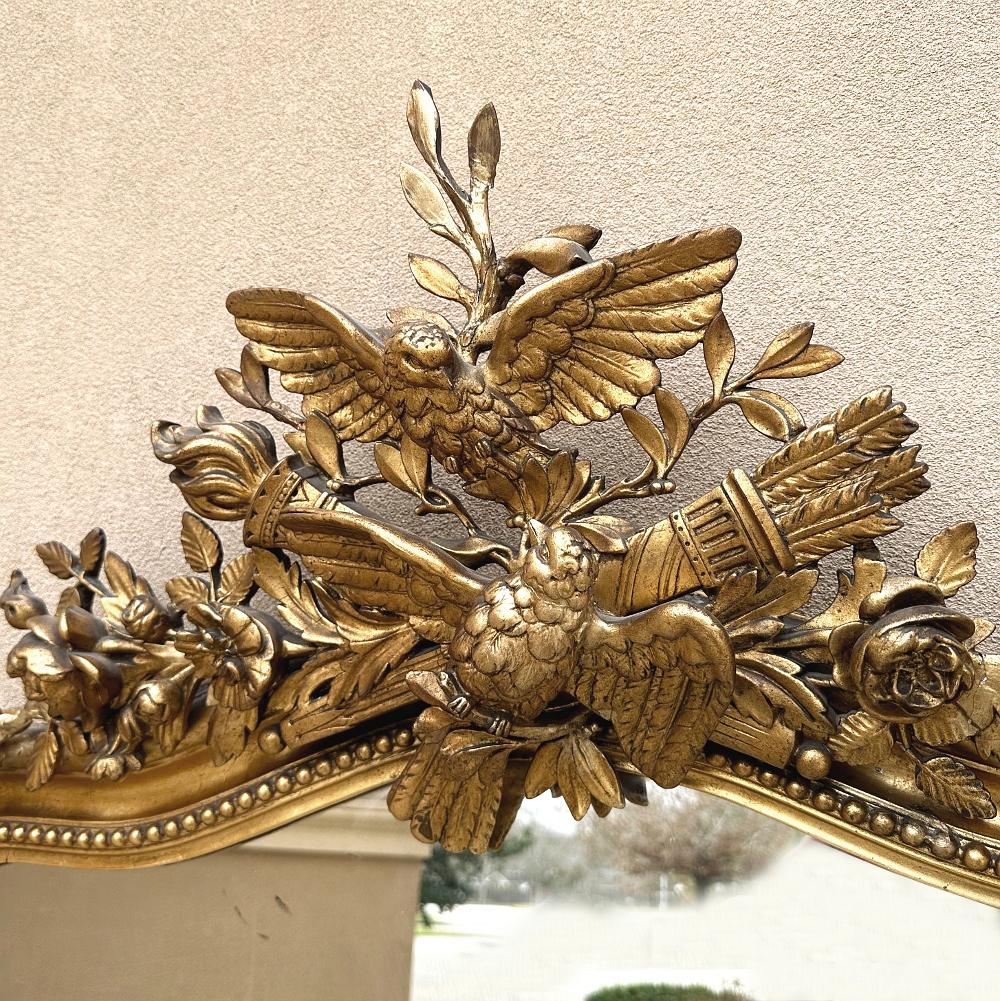 Grand 19. Jahrhundert Französisch Louis XVI vergoldeten Spiegel im Angebot 9