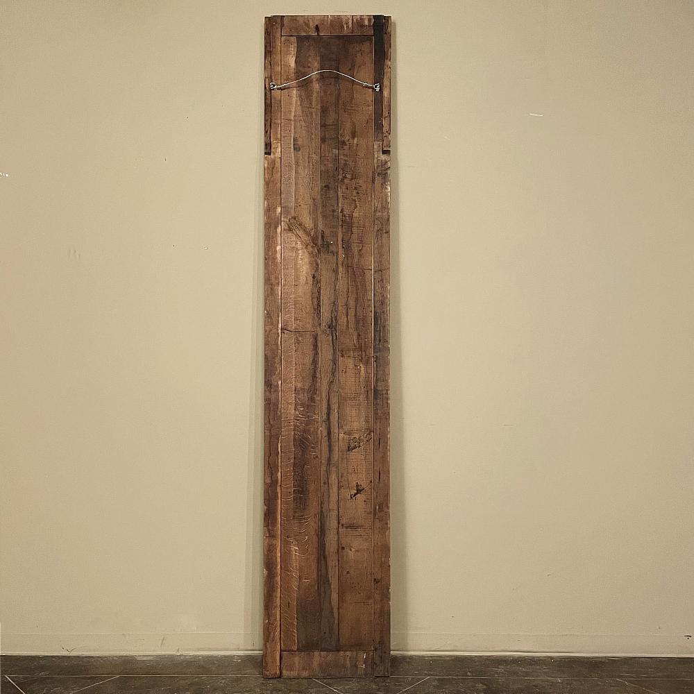 Grand 19th Century French Louis XVI Hand-Carved Oak Panel, over 9 Feet Tall For Sale 10
