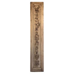 Grand 19th Century French Louis XVI Hand-Carved Oak Panel, over 9 Feet Tall