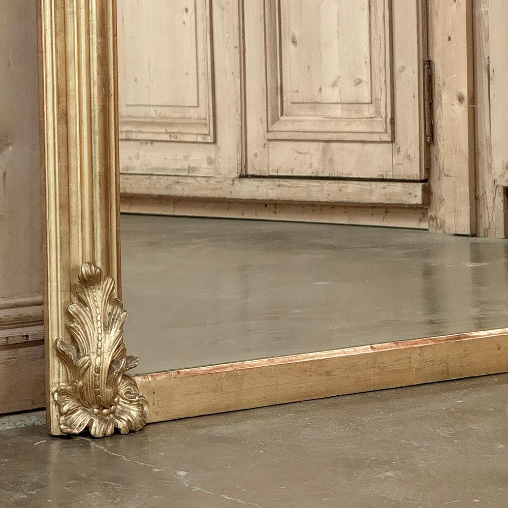 Grand miroir doré d'époque Napoléon III, 19e siècle, France en vente 3