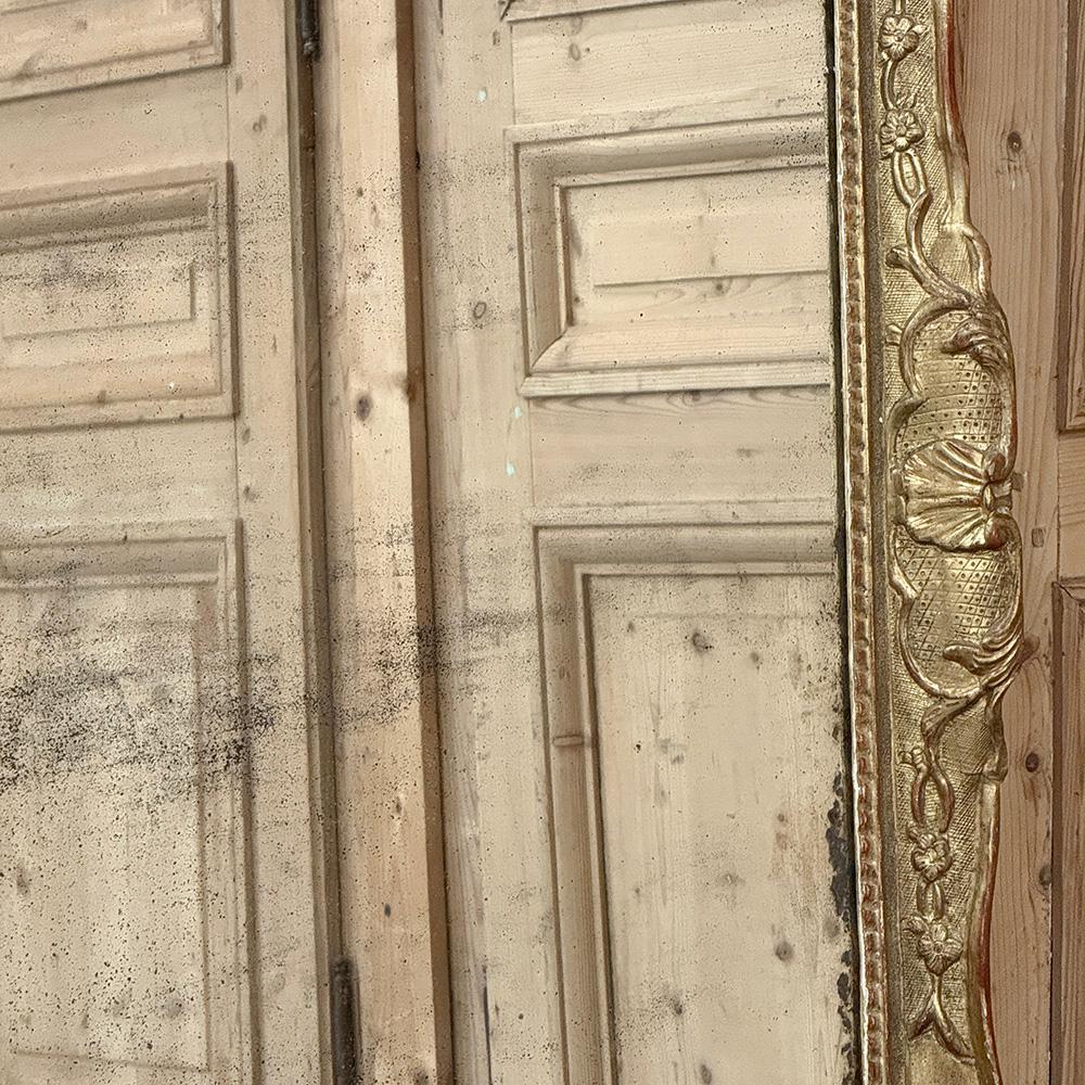 Grand 19. Jahrhundert Französisch Napoleon III Zeitraum Giltwood Mantel ~ Floor Mirror im Angebot 6