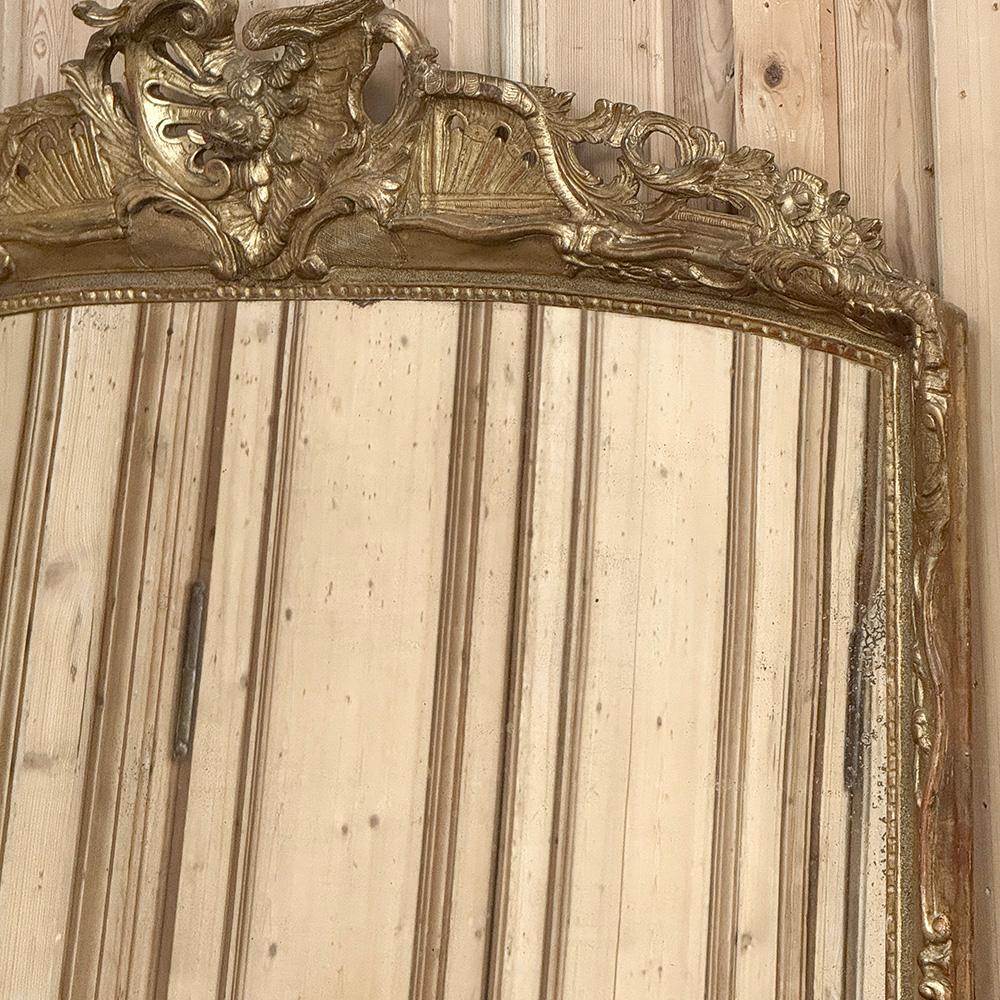 Grand 19. Jahrhundert Französisch Napoleon III Zeitraum Giltwood Mantel ~ Floor Mirror im Angebot 8