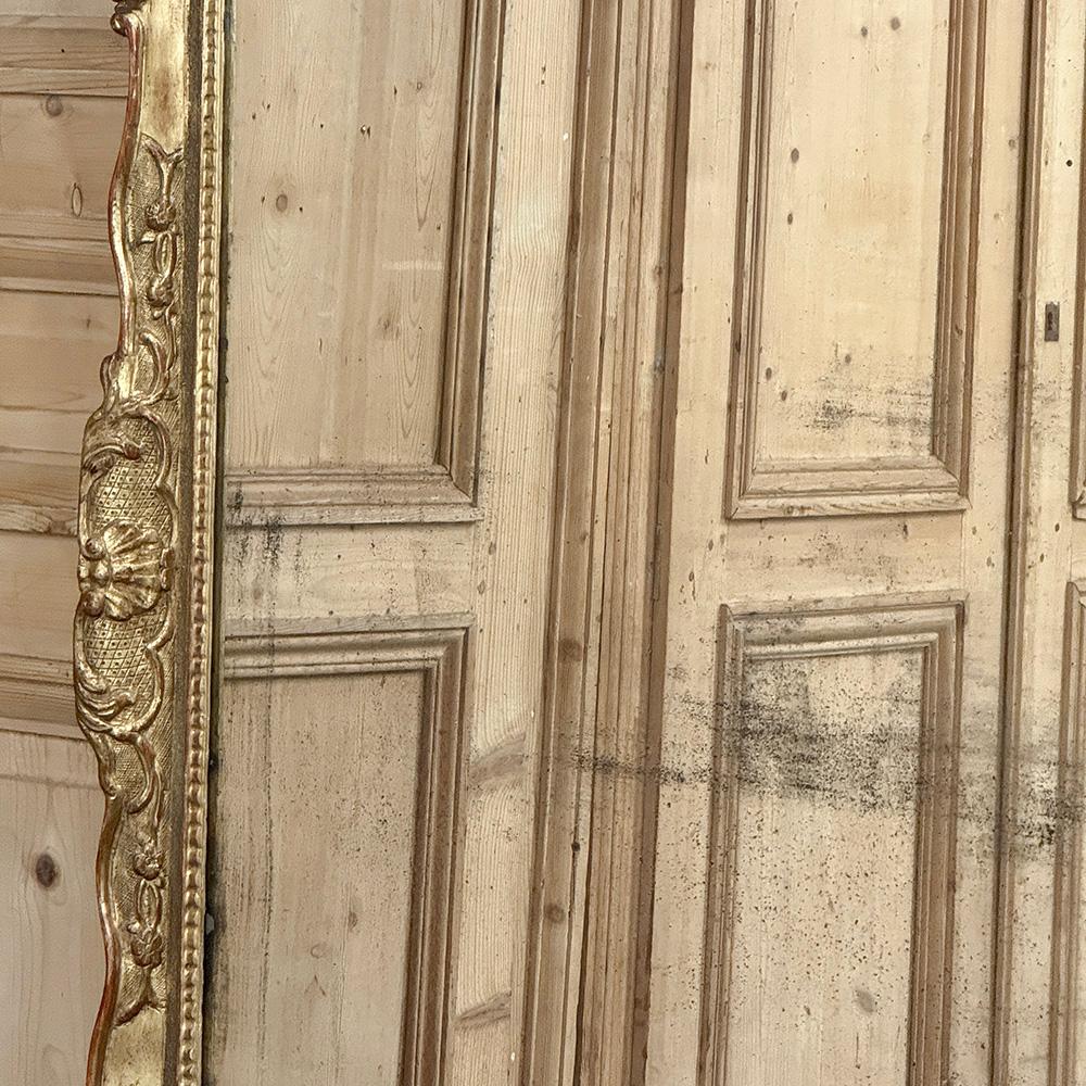 Grand 19. Jahrhundert Französisch Napoleon III Zeitraum Giltwood Mantel ~ Floor Mirror im Angebot 10