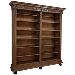 Grand 19th Century French Renaissance Open Bookcase