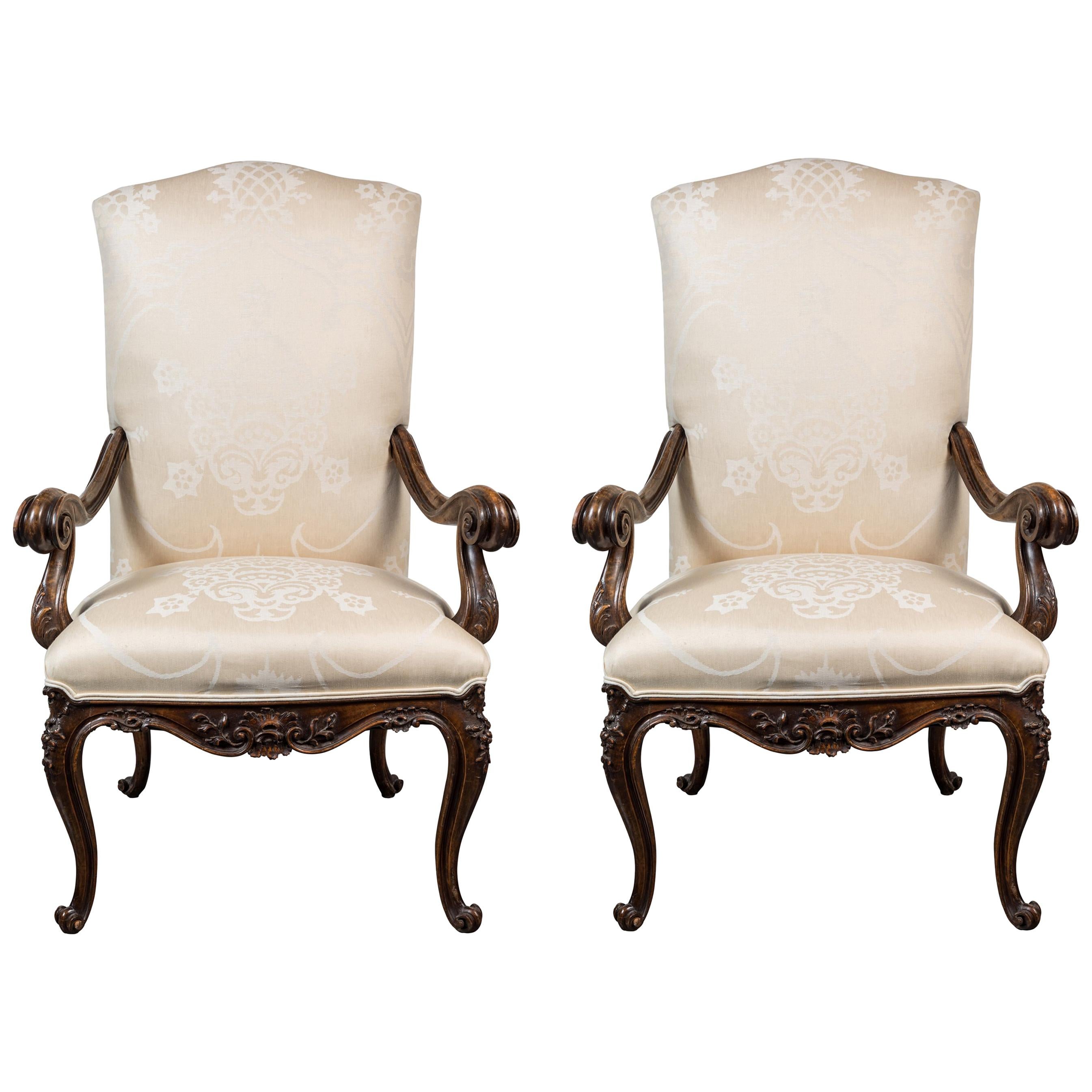 Grands fauteuils de salon du XIXe siècle en vente