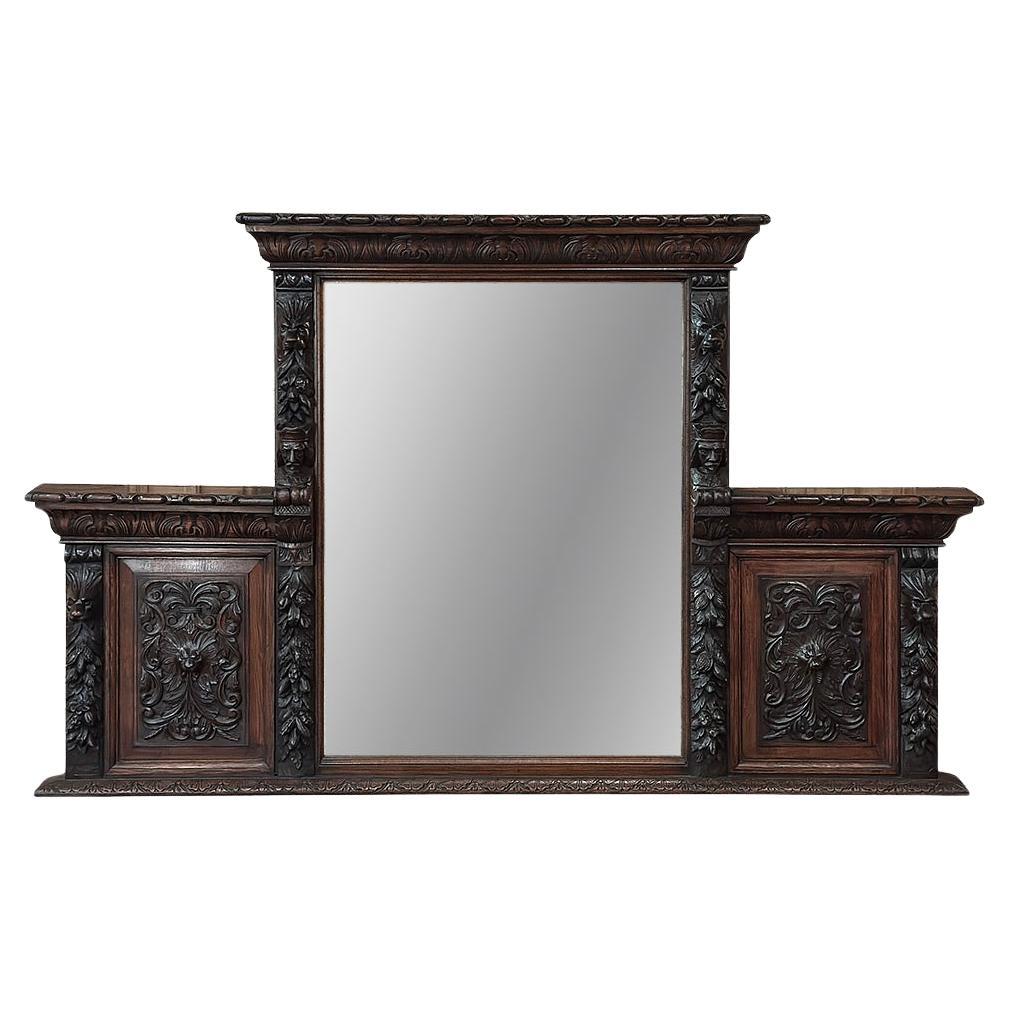 Grand 19th Century Renaissance Revival Mantel Mirror