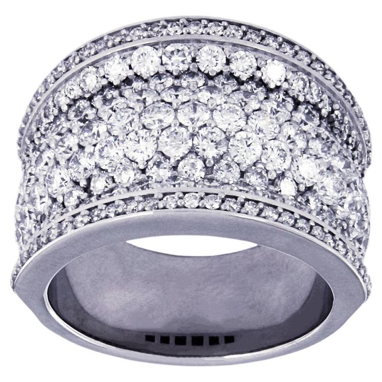 Grand 5.5ct Diamond Ring in 14k White Gold For Sale