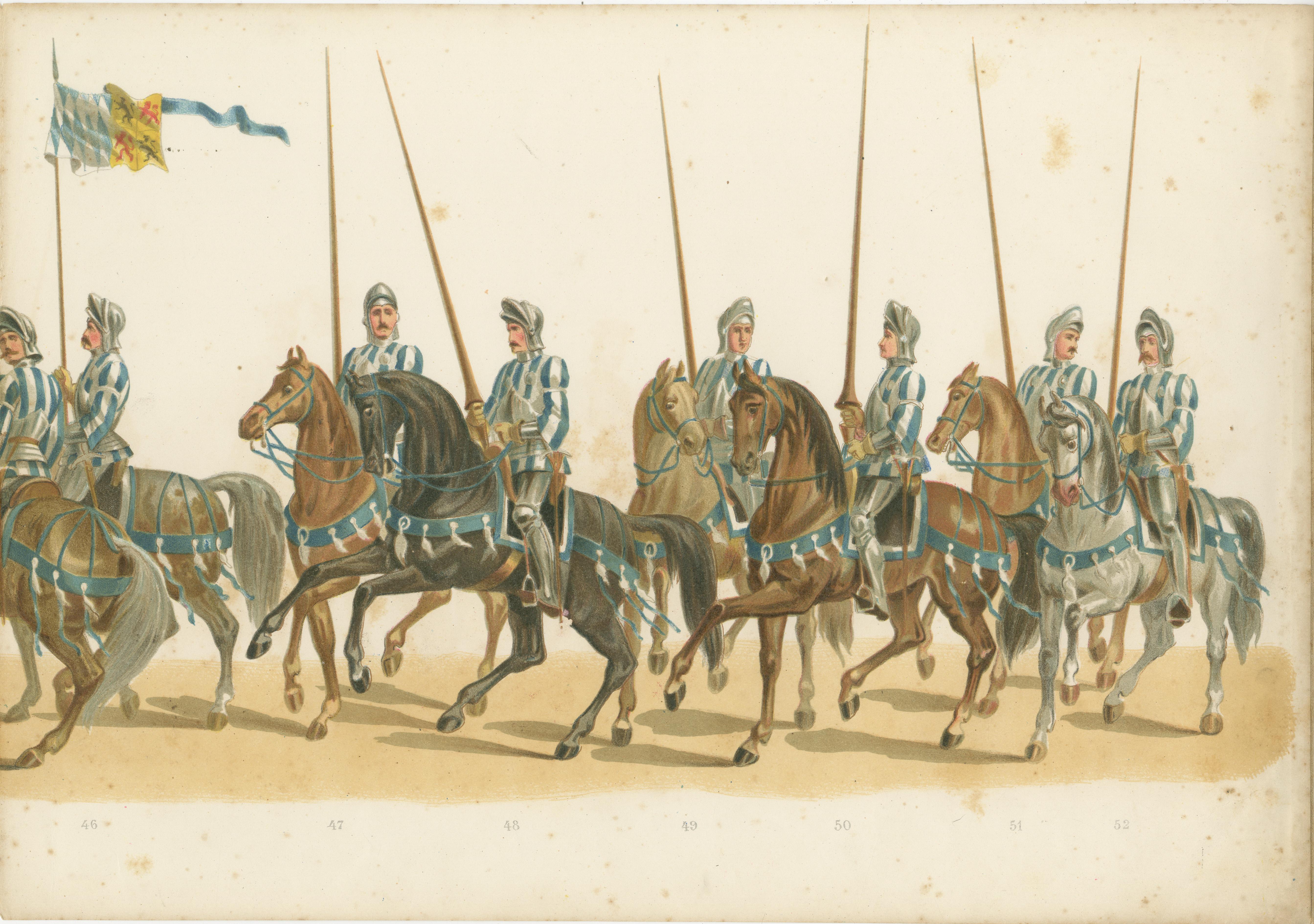 Grand 7.6m (299 Inch) Delft Student Corps Parade - Rare 1878 Leporello en vente 4