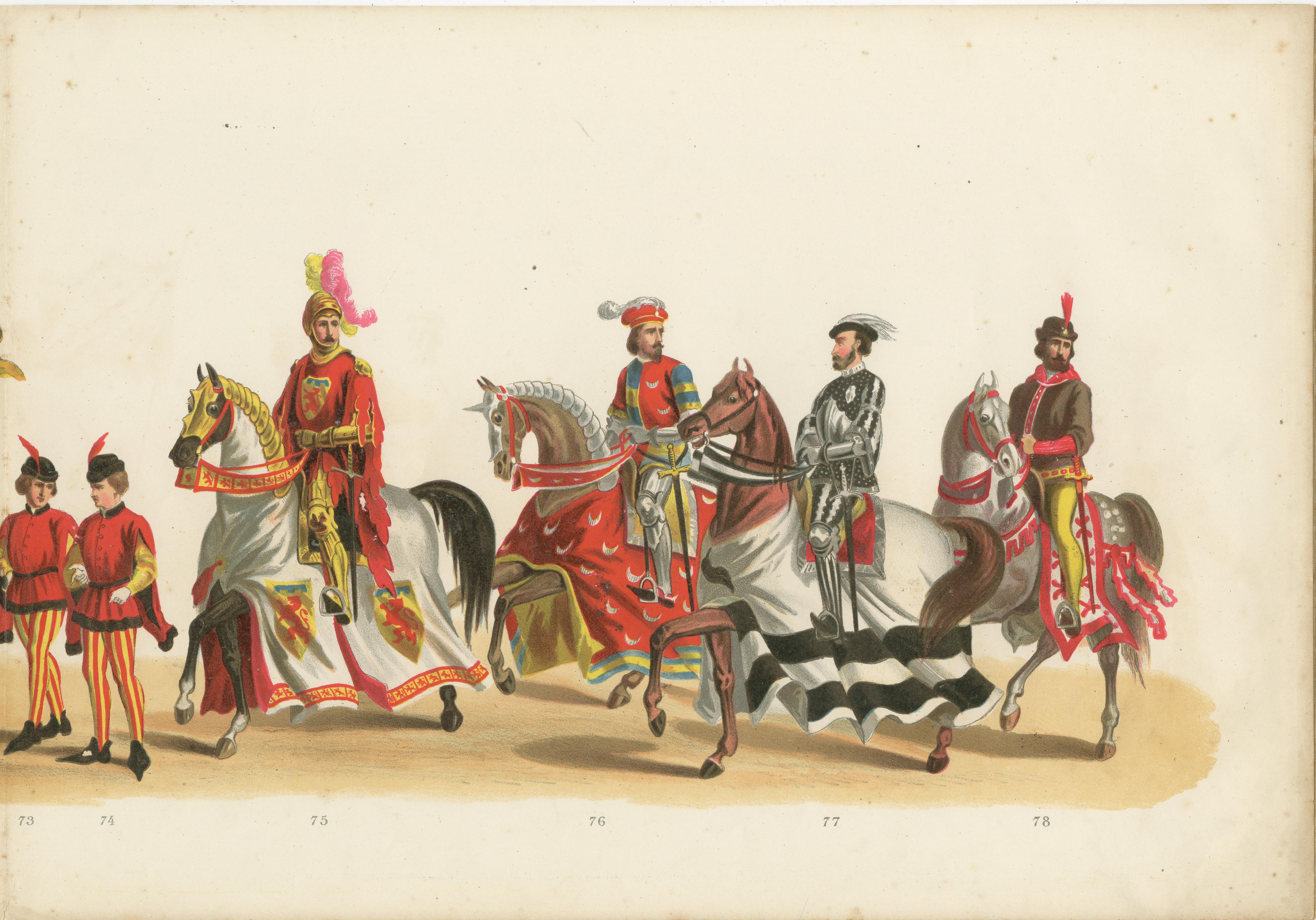 Grand 7.6m (299 Inch) Delft Student Corps Parade - Rare 1878 Leporello en vente 8