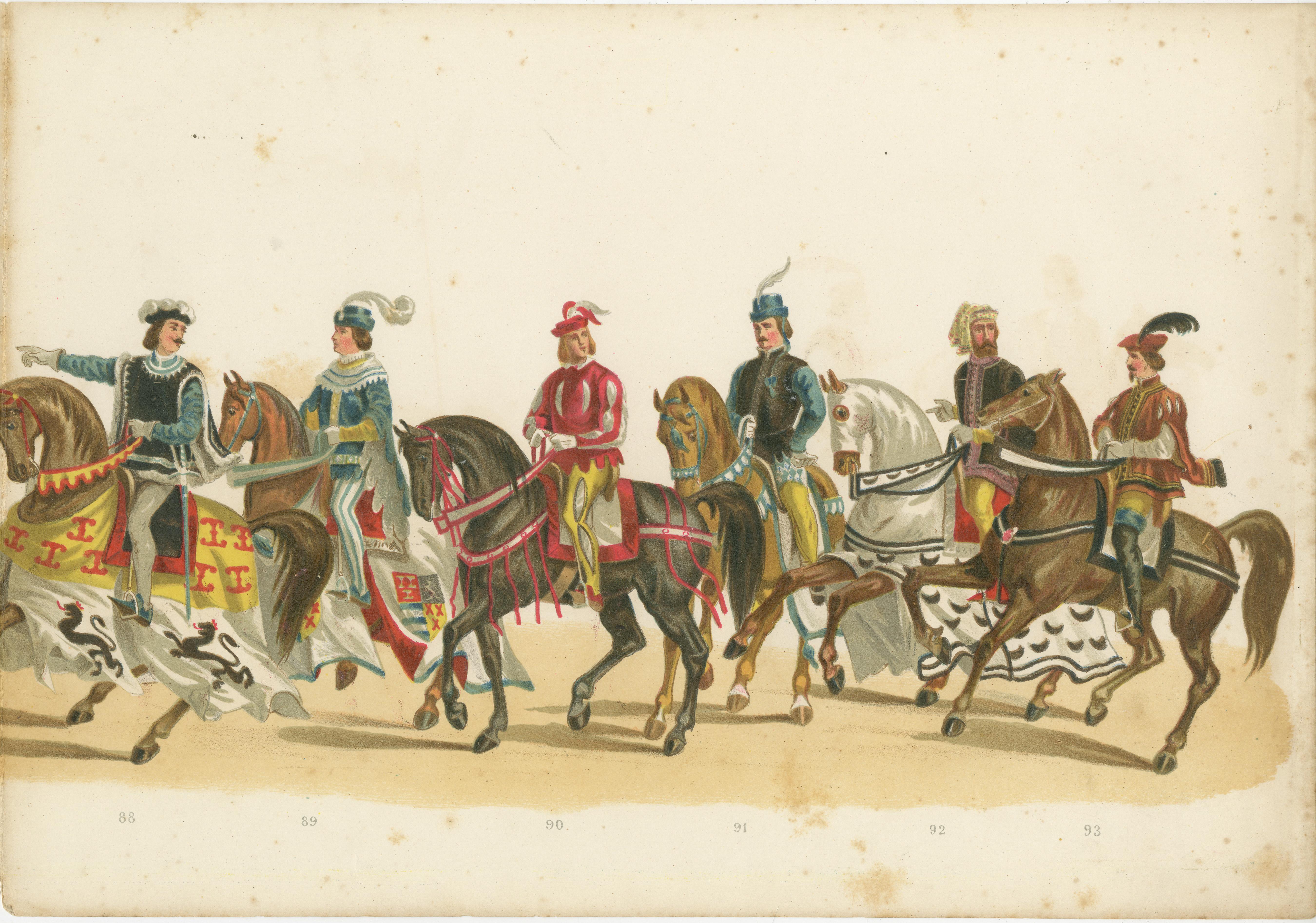 Grand 7.6m (299 Inch) Delft Student Corps Parade - Rare 1878 Leporello en vente 10