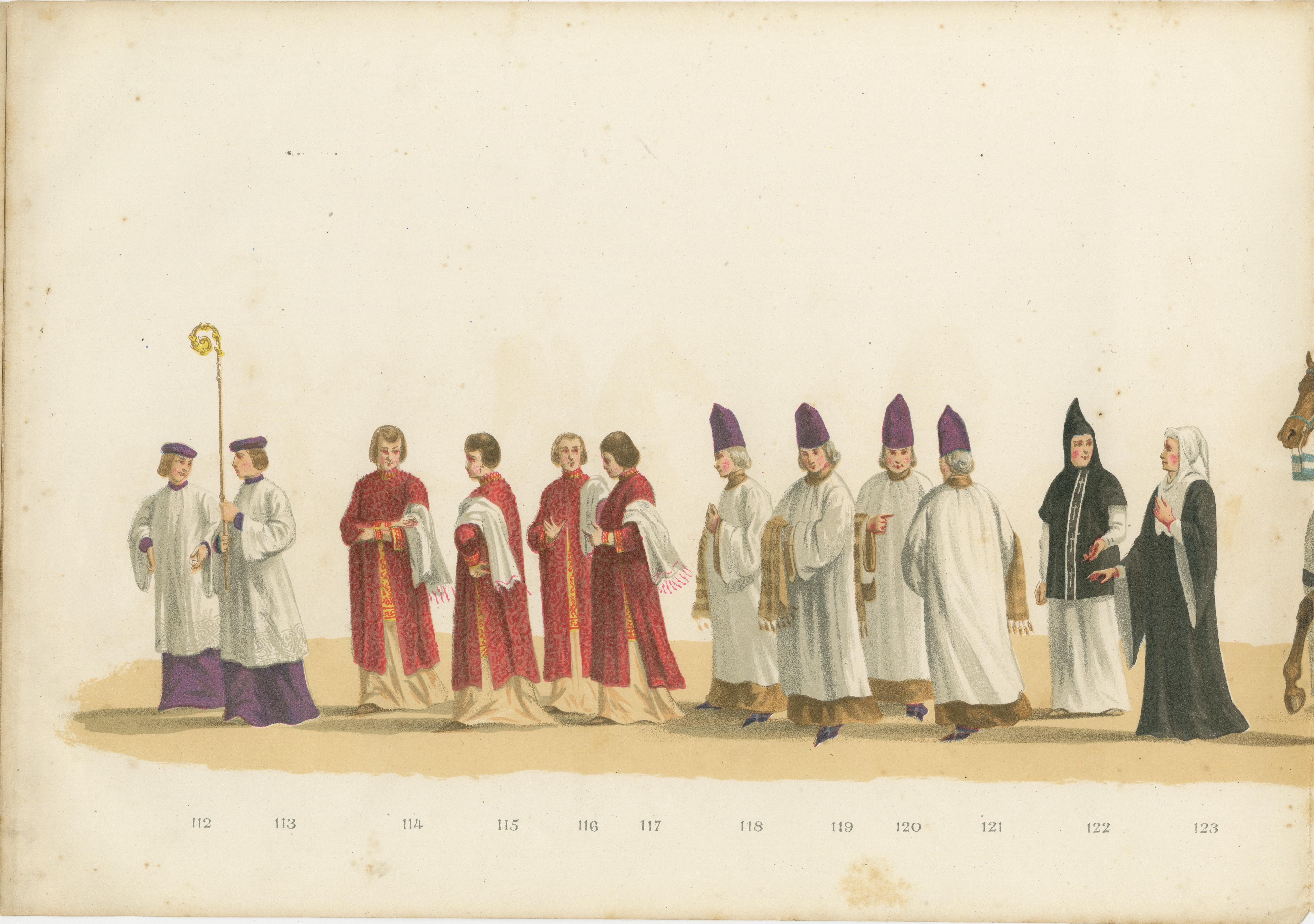 Grand 7.6m (299 Inch) Delft Student Corps Parade - Rare 1878 Leporello en vente 13