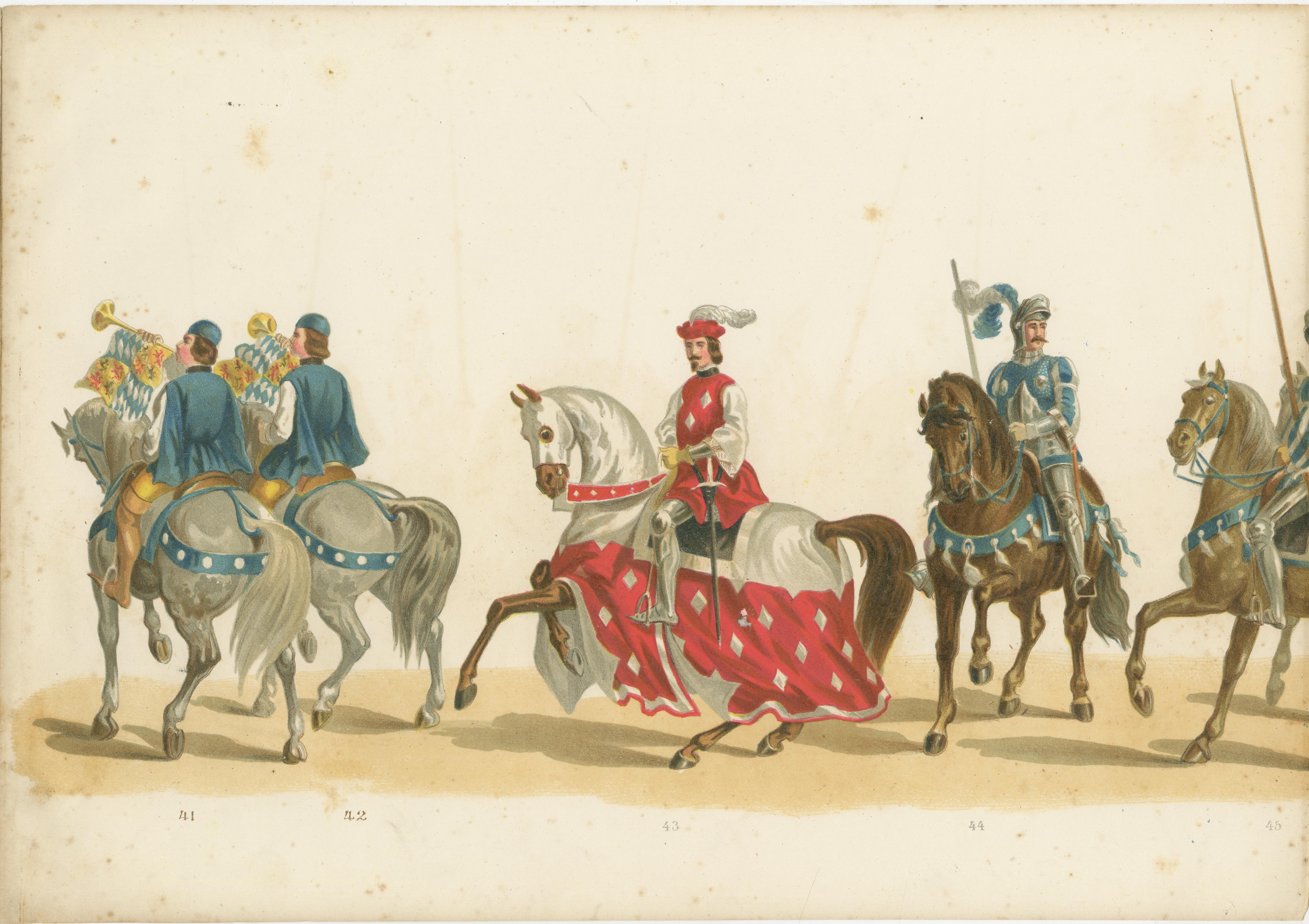 Grand 7.6m (299 Inch) Delft Student Corps Parade - Rare 1878 Leporello en vente 3