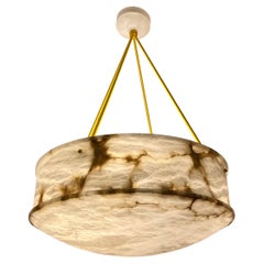 Grand Alabaster Light Fixture, Sweden, 1930