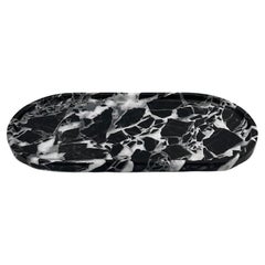 "Grand Antique" Vide Poche Catchall in marmo bianco e nero