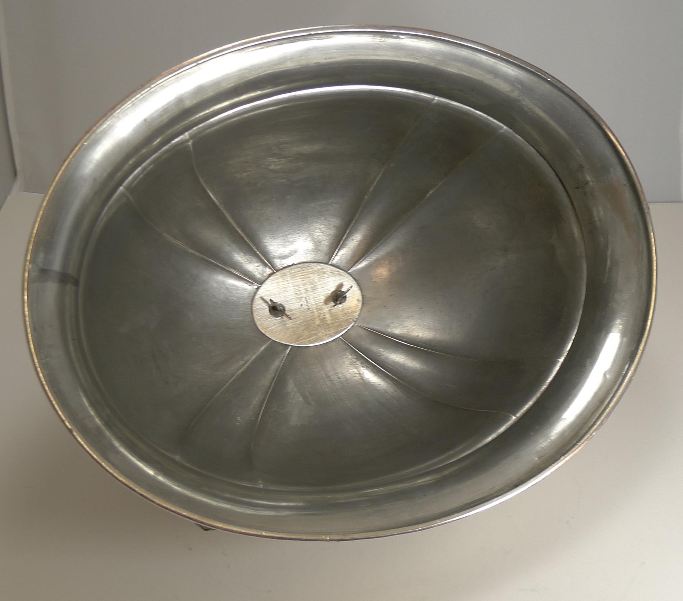 Silver Plate Grand Antique English Old Sheffield Plate Meat / Food Domed Cover, circa 1842