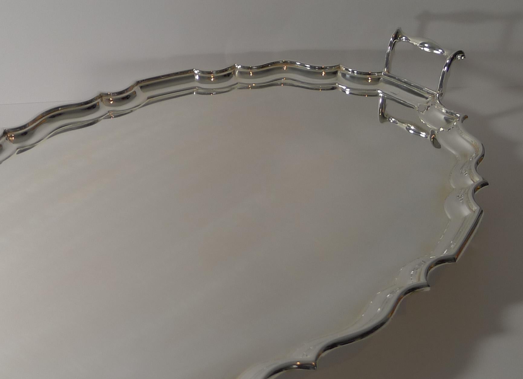 Grand Antique English Serving / Drinks Tray by Mappin & Webb, circa 1899 2