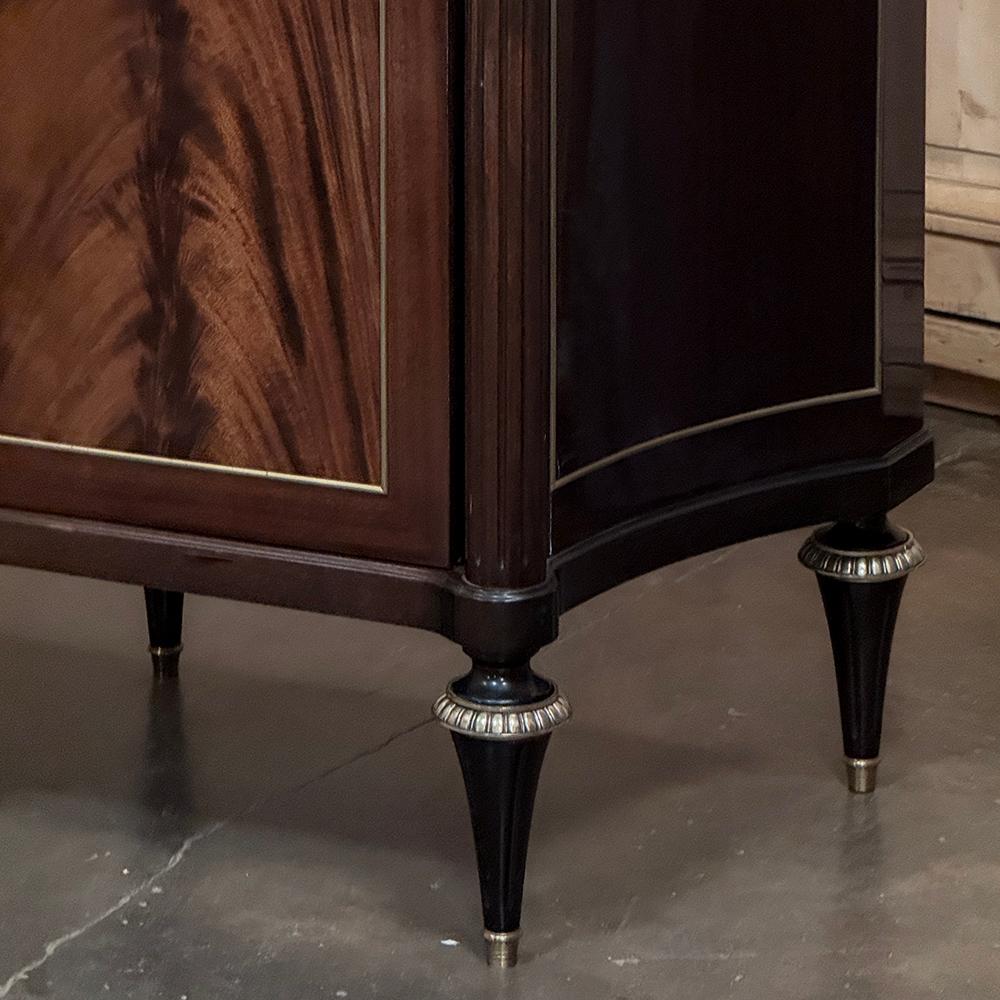 Grand Antique French Directoire Style Marble Top Mahogany Buffet in vendita 11