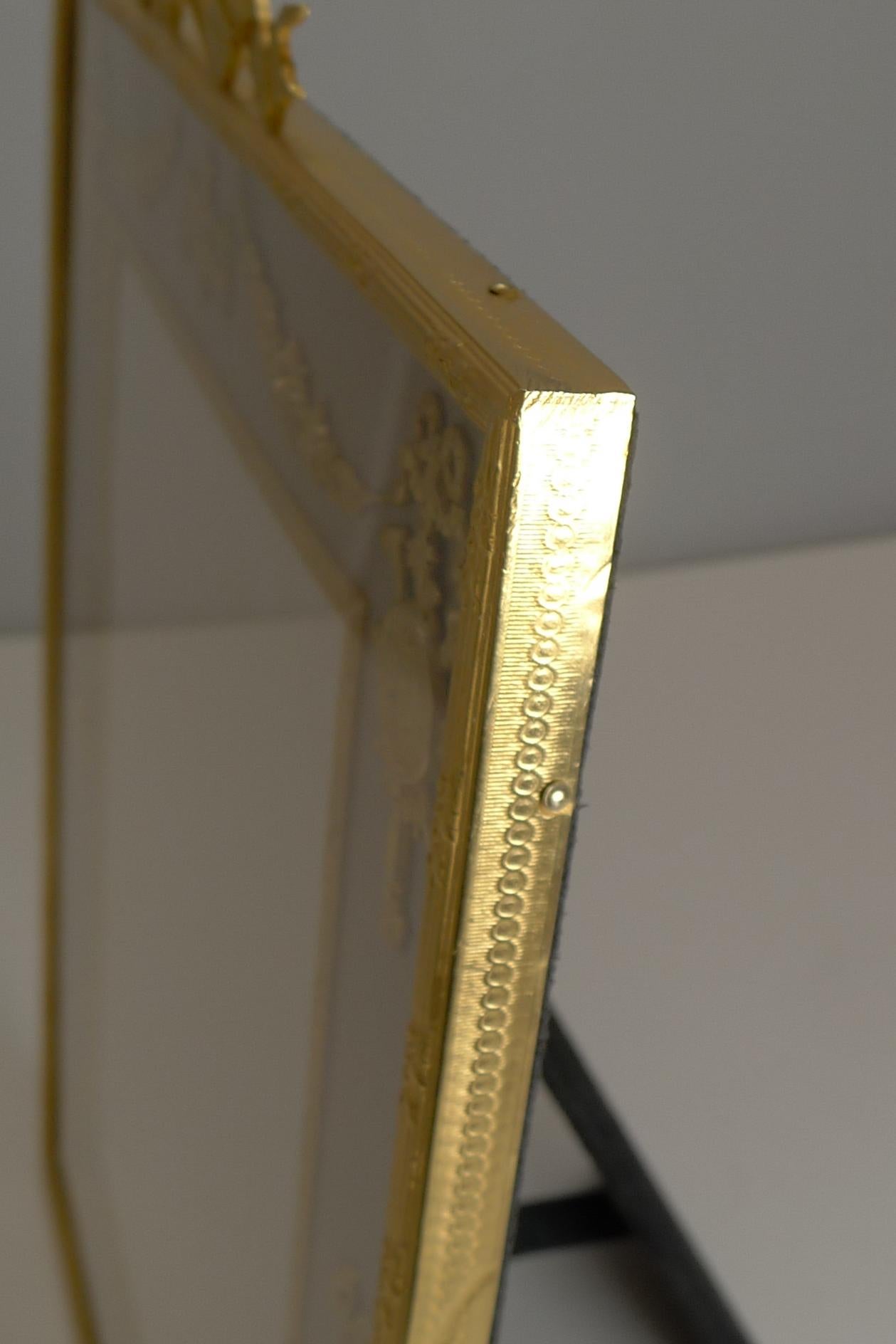 Grand Antique French Gilded Bronze Photograph / Picture Frame, circa 1900 4