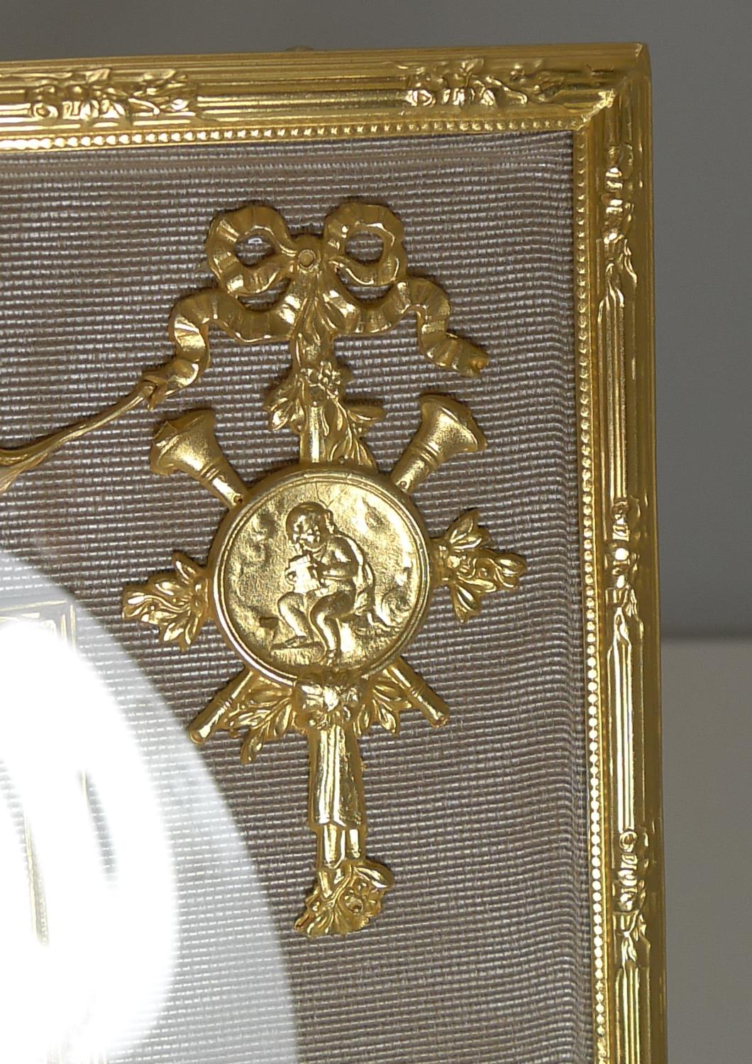 Grand Antique French Gilded Bronze Photograph / Picture Frame, circa 1900 In Good Condition In Bath, GB
